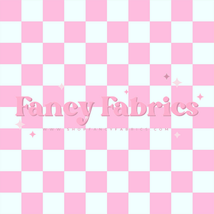 Pink Checkers | PREORDER | By The Yard