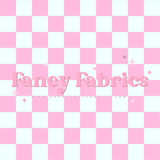 Pink Checkers | PREORDER | By The Yard