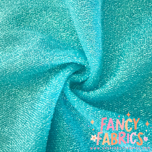 Bright Blue | Tinsel Fabric | Ready To Ship