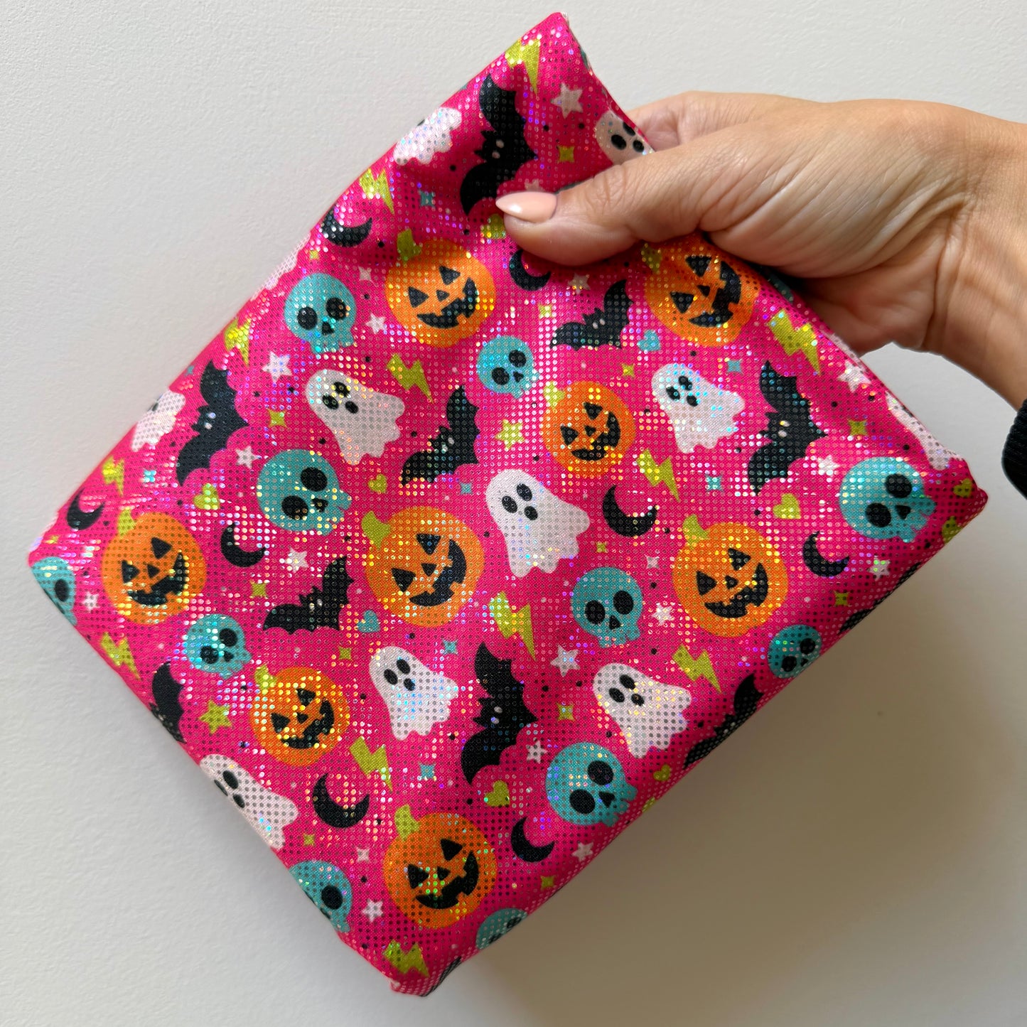Pink Spooky Friends | 4x4 Scaling | Printed Shattered Holographic | Ready To Ship