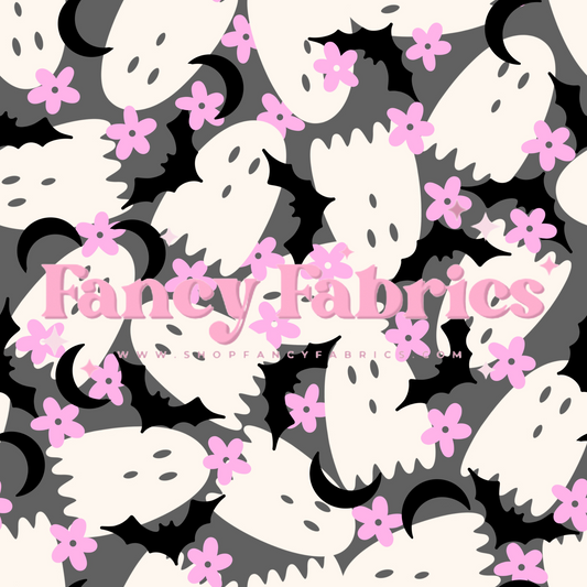 Ghosts Flowers & Bats | PREORDER | By The Yard