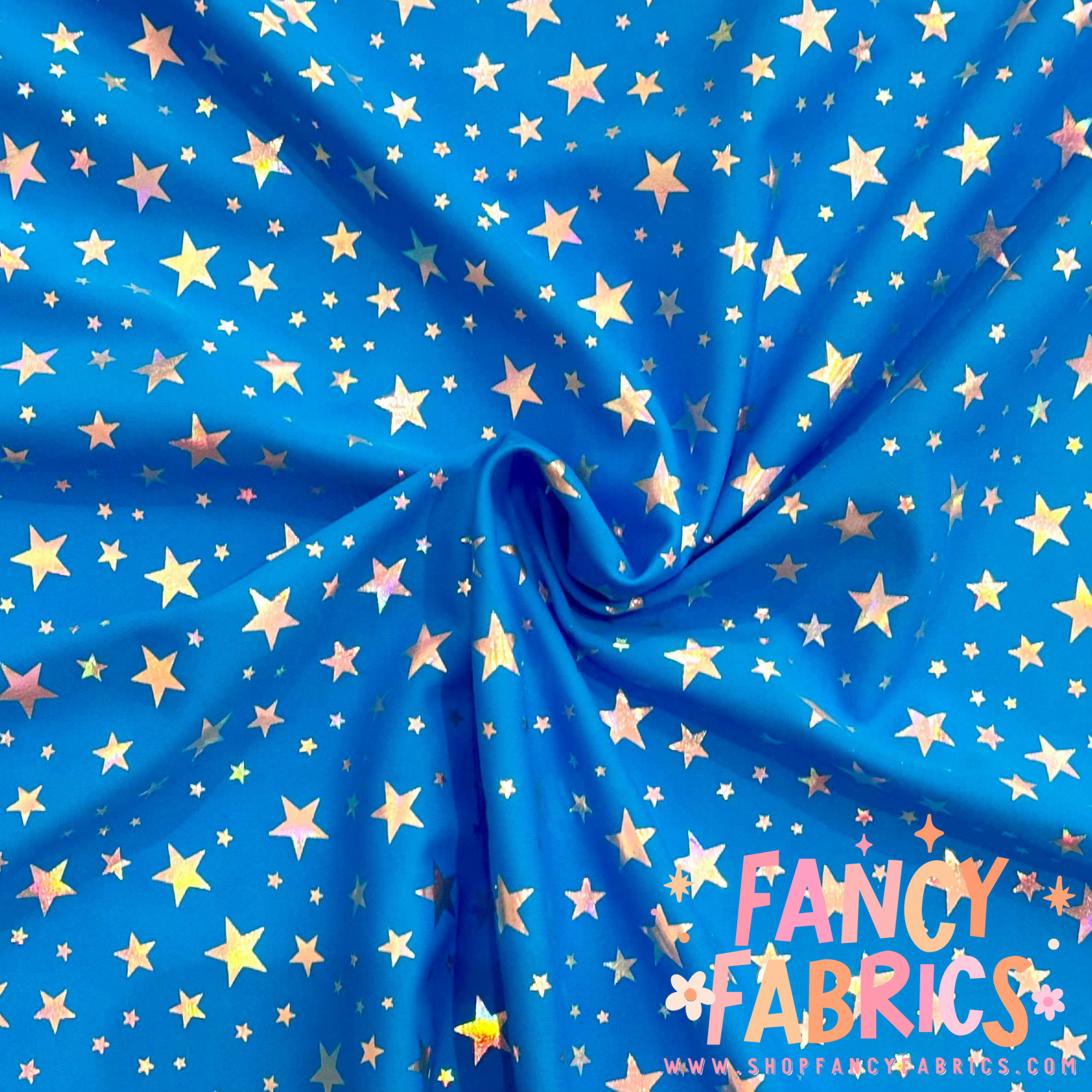 Holo Stars (Blue) | Foil Spandex