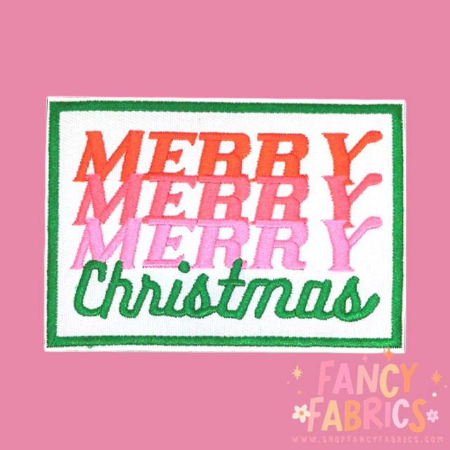 Merry Christmas | Iron On Patch