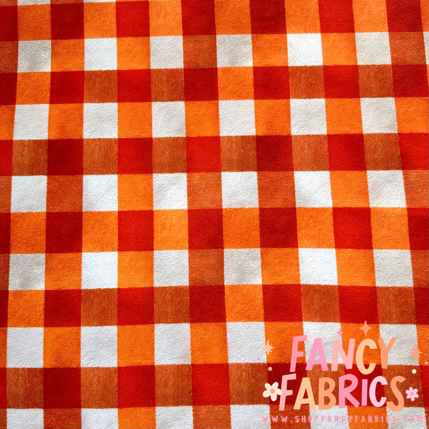Orange Plaid | 6x6 Scaling | DBP | Ready To Ship