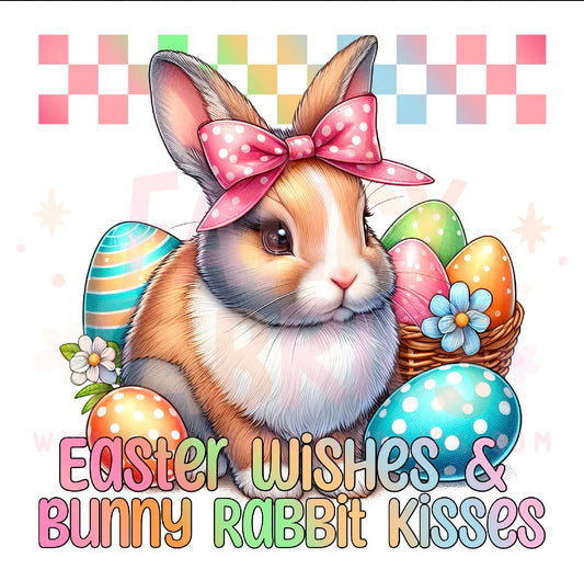 Bunny Rabbit Kisses | Child Size | DTF Transfer