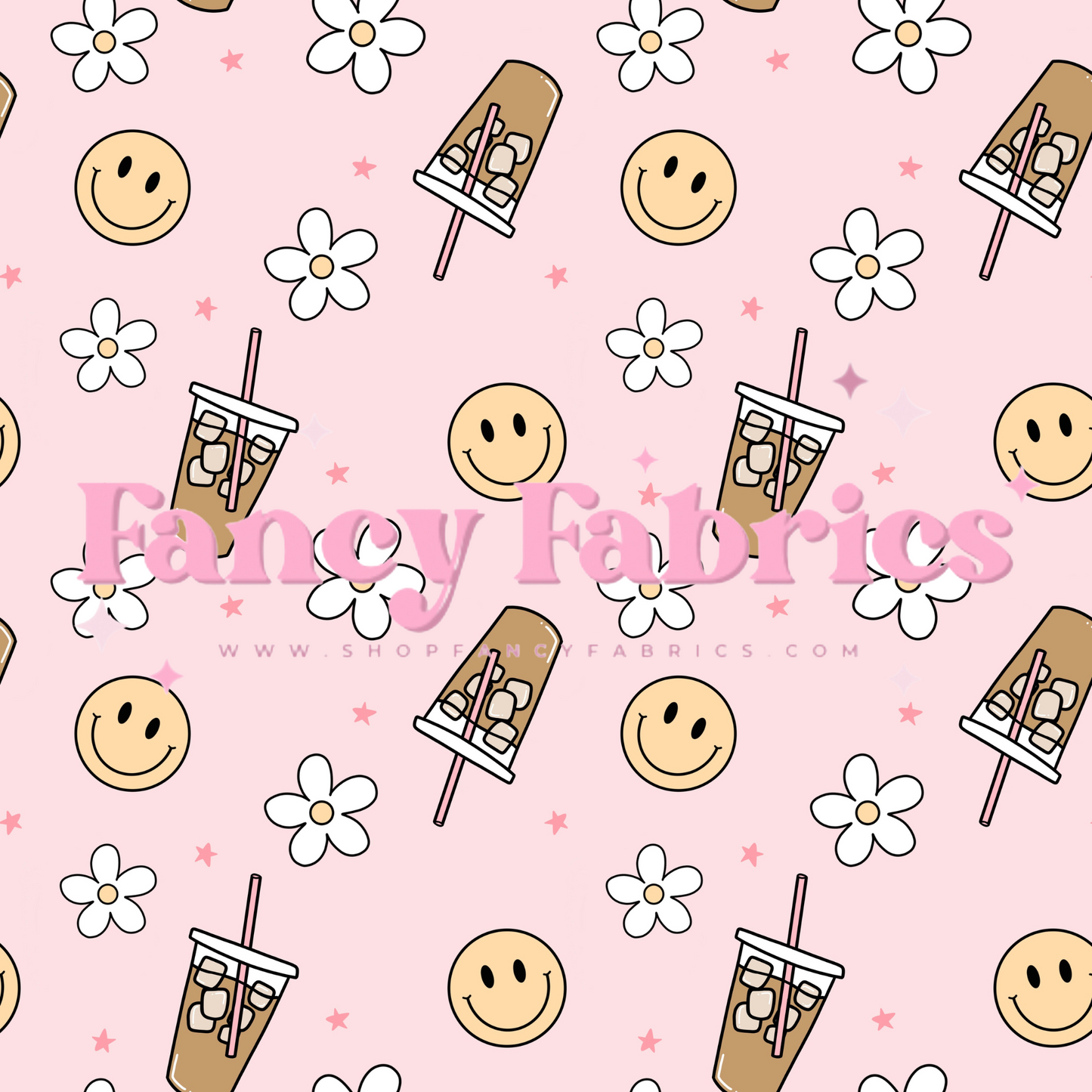 Coffee Smilies | PREORDER | By The Yard
