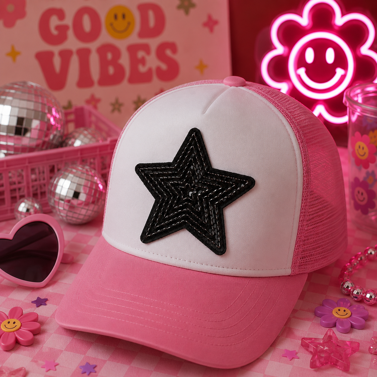 Black Sequin Star | Iron On Patch