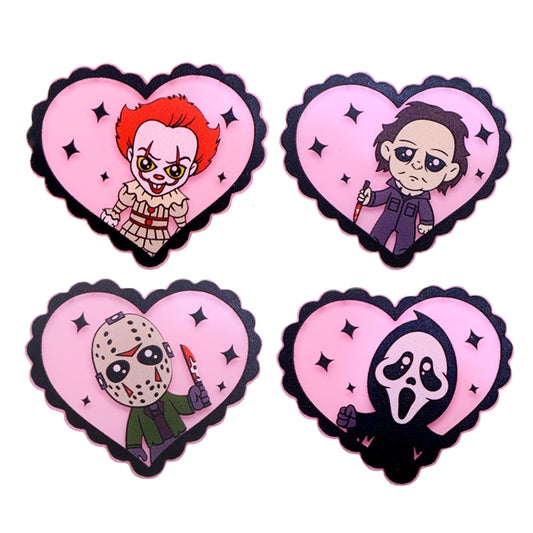 Horror Hearts | Acrylic Bow Accessories | Ready To Ship