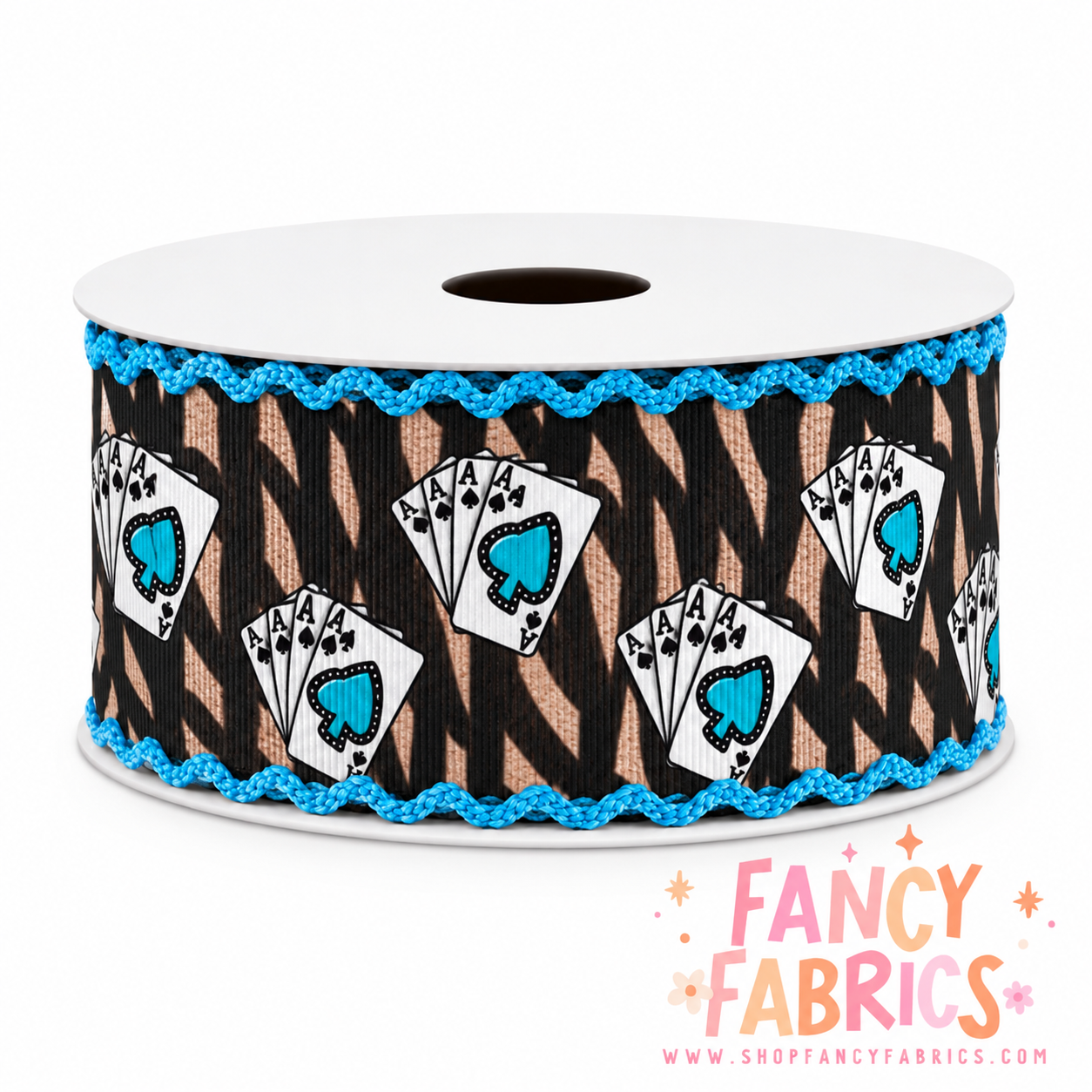 Playing Cards | 2" Single Sided | Moonstitch Printed Ribbon | Ready To Ship