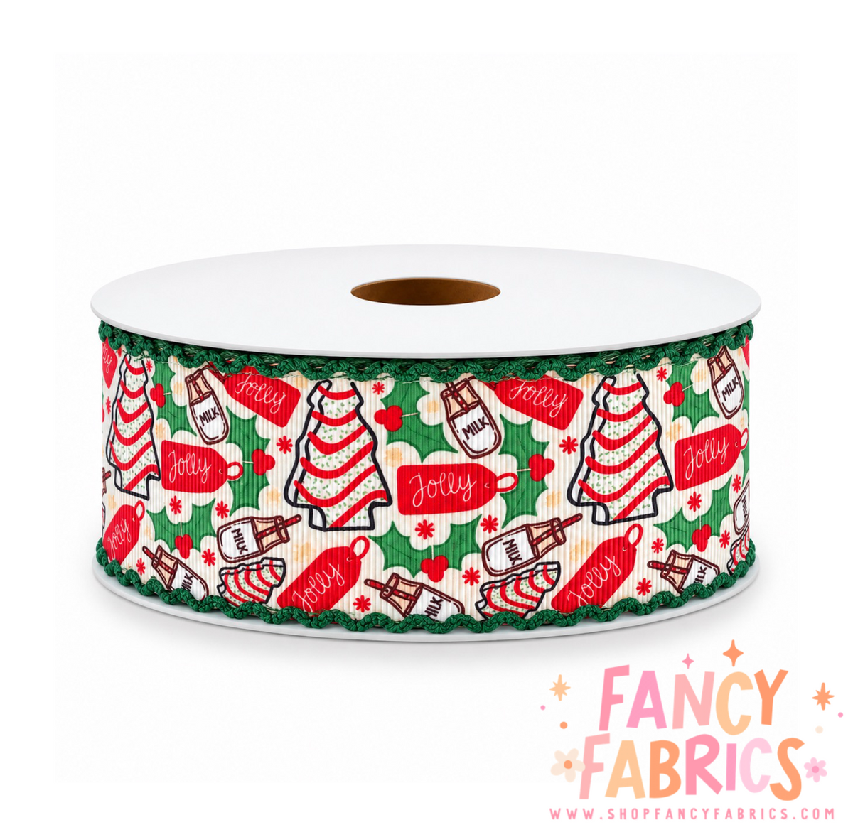 Jolly Cakes | 2" Single Sided | Moonstitch Printed Ribbon | Ready To Ship