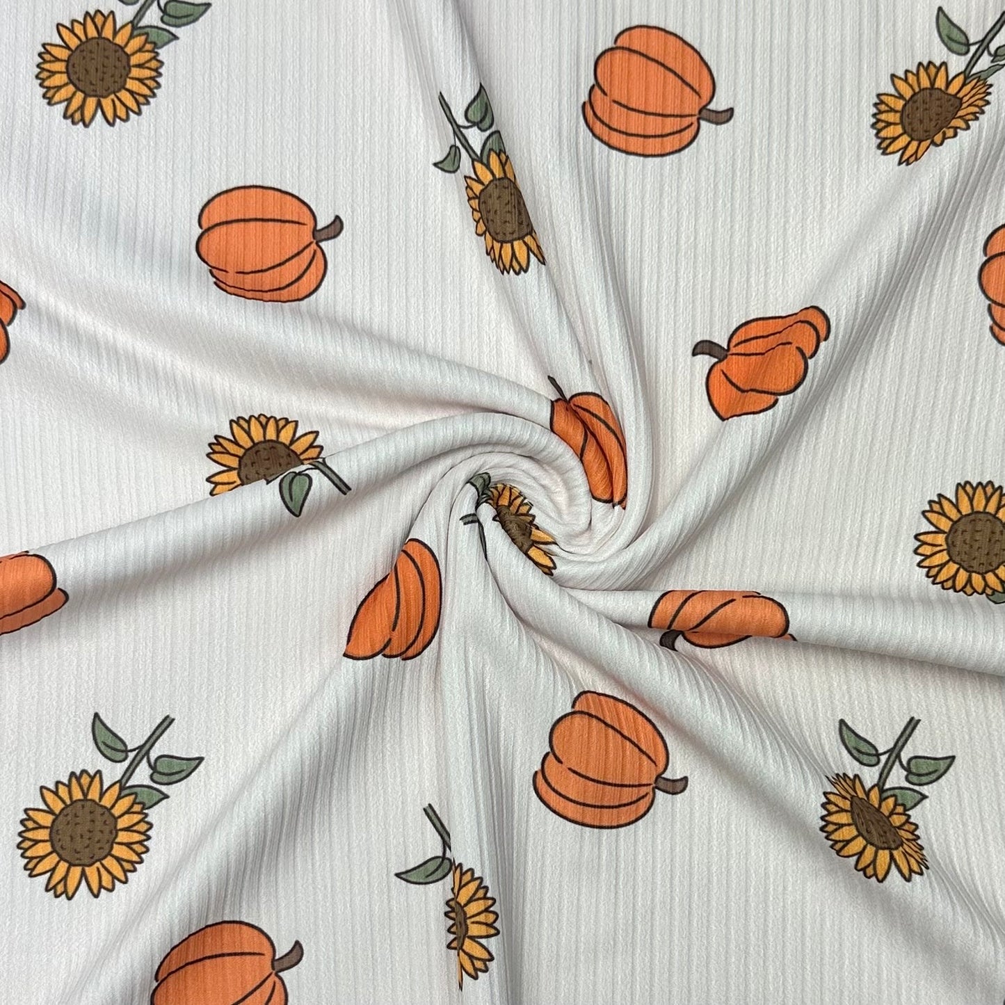 Pumpkins & Sunflowers | 8x8 Scaling | Skinny Rib | Ready To Ship