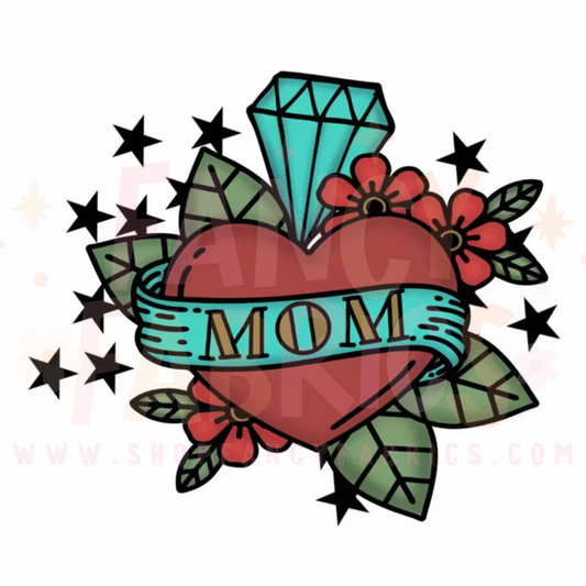 Mom Tattoo | Child Size | DTF Transfer