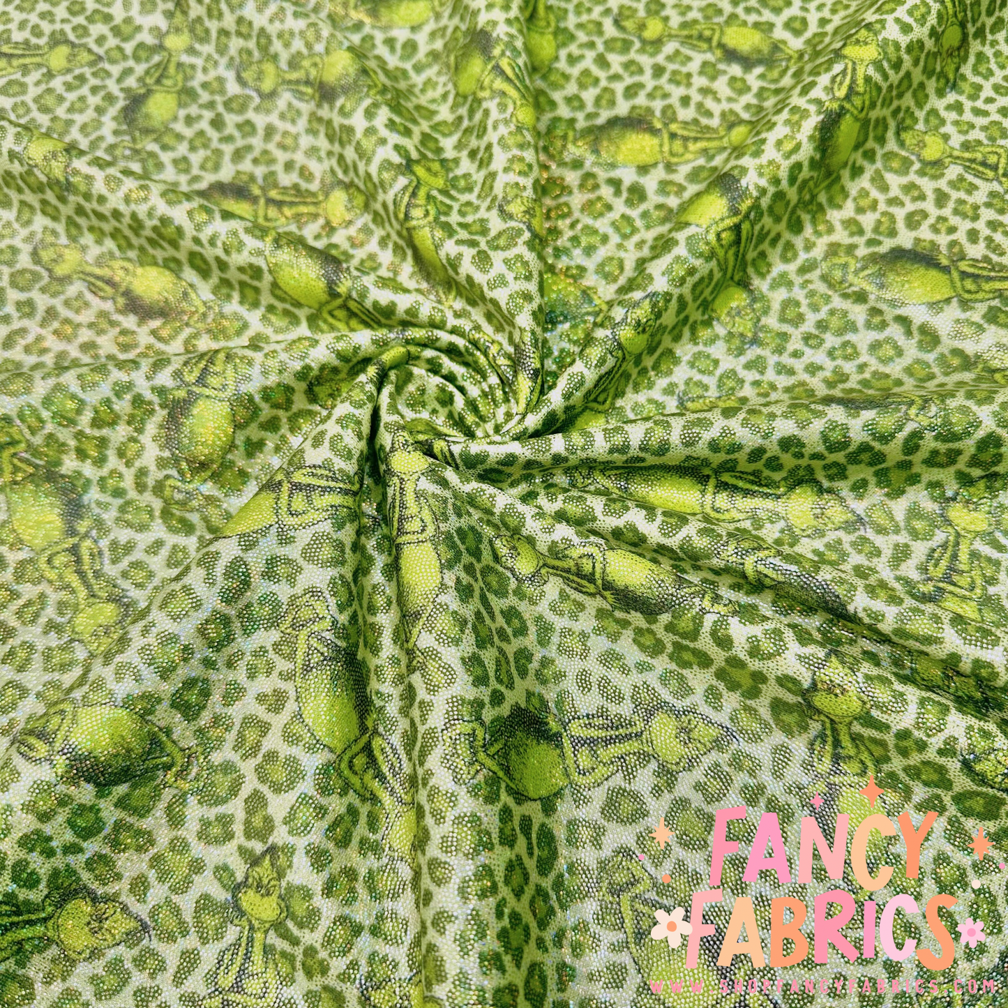 Green Guy Leopard | 4x4 Scaling | Printed Holographic | Ready To Ship