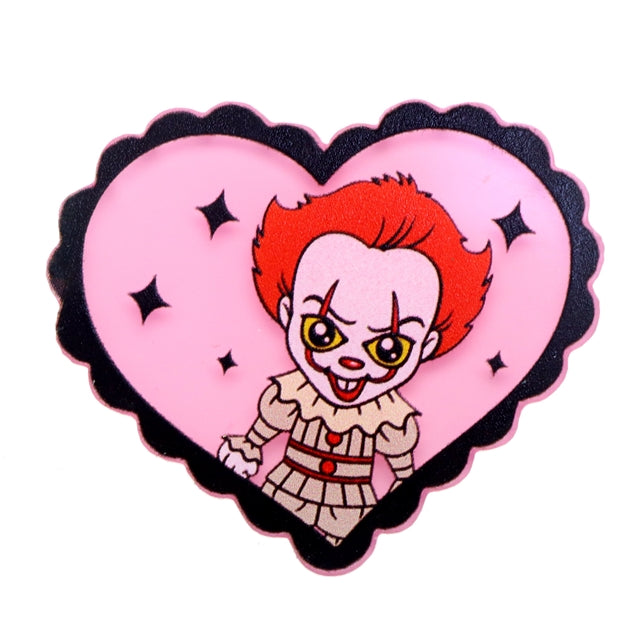 Horror Hearts | Acrylic Bow Accessories | Ready To Ship