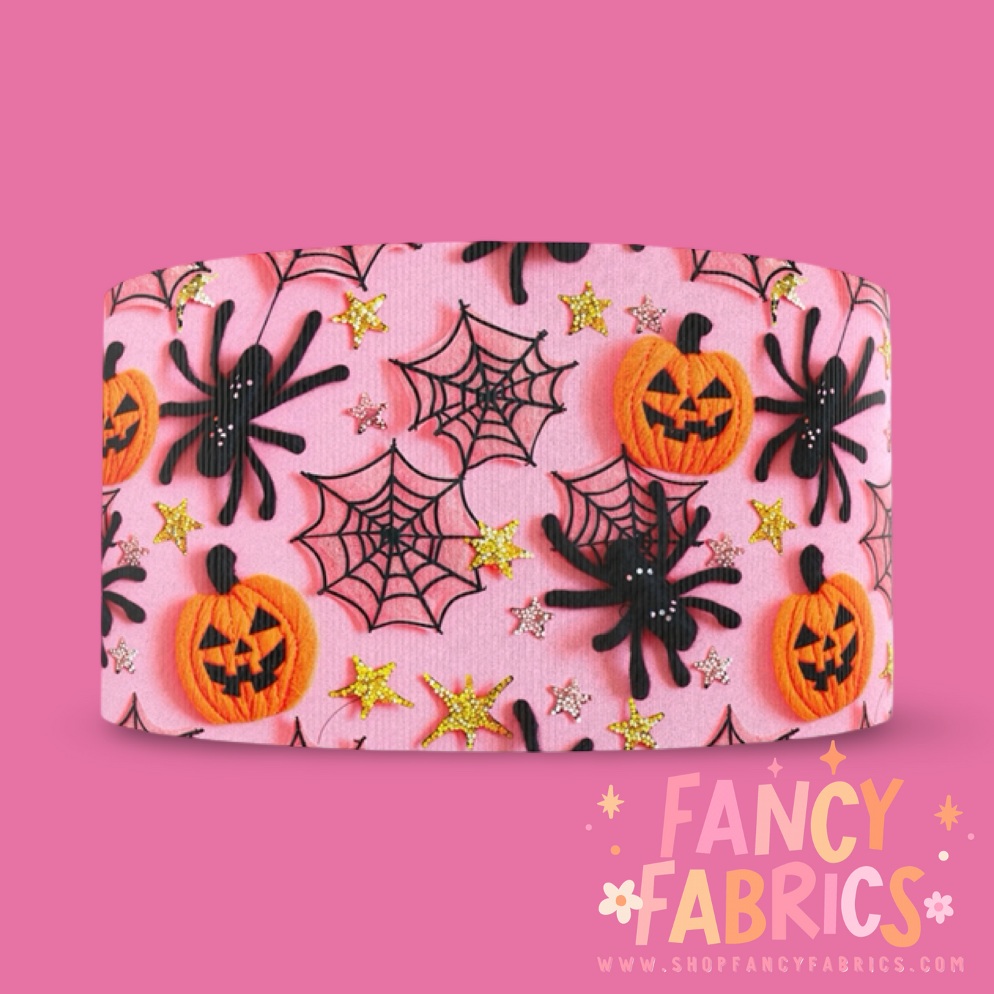 Spiders & Pumpkins  | 3" Single Sided | Printed Ribbon | Ready To Ship