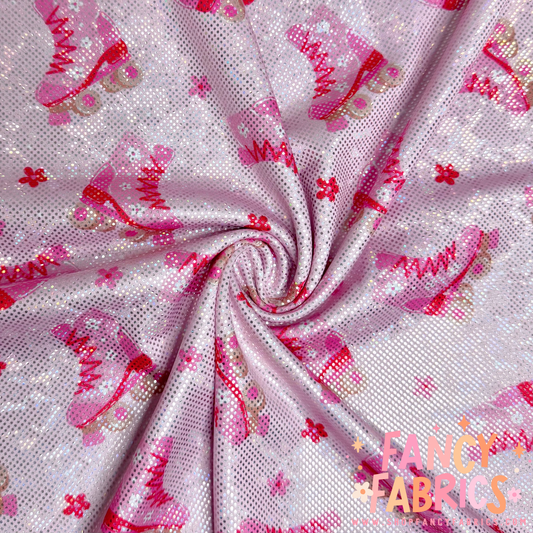 Roller Skates | 6x6 Scaling | Printed Shattered Holographic | Ready To Ship