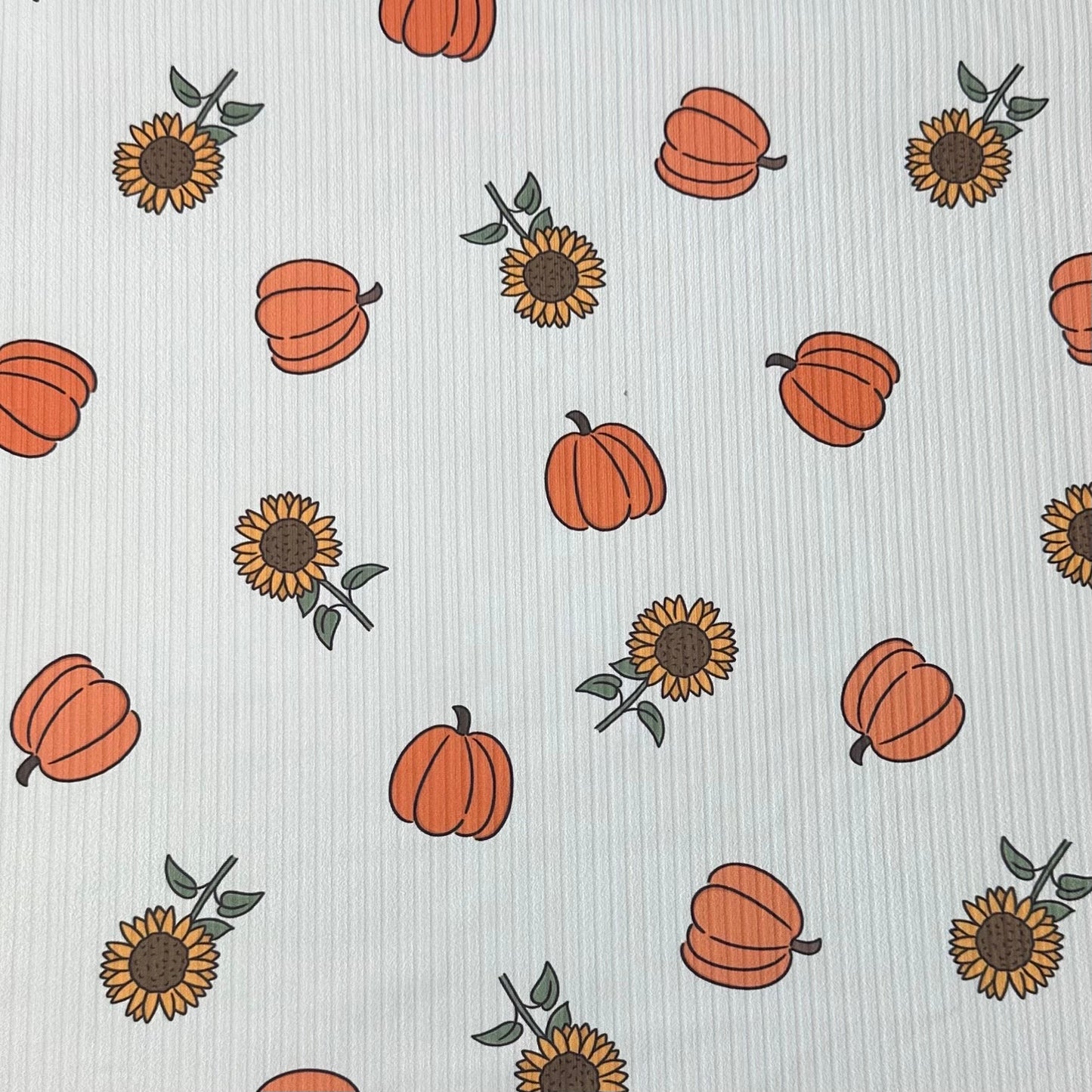 Pumpkins & Sunflowers | 8x8 Scaling | Skinny Rib | Ready To Ship