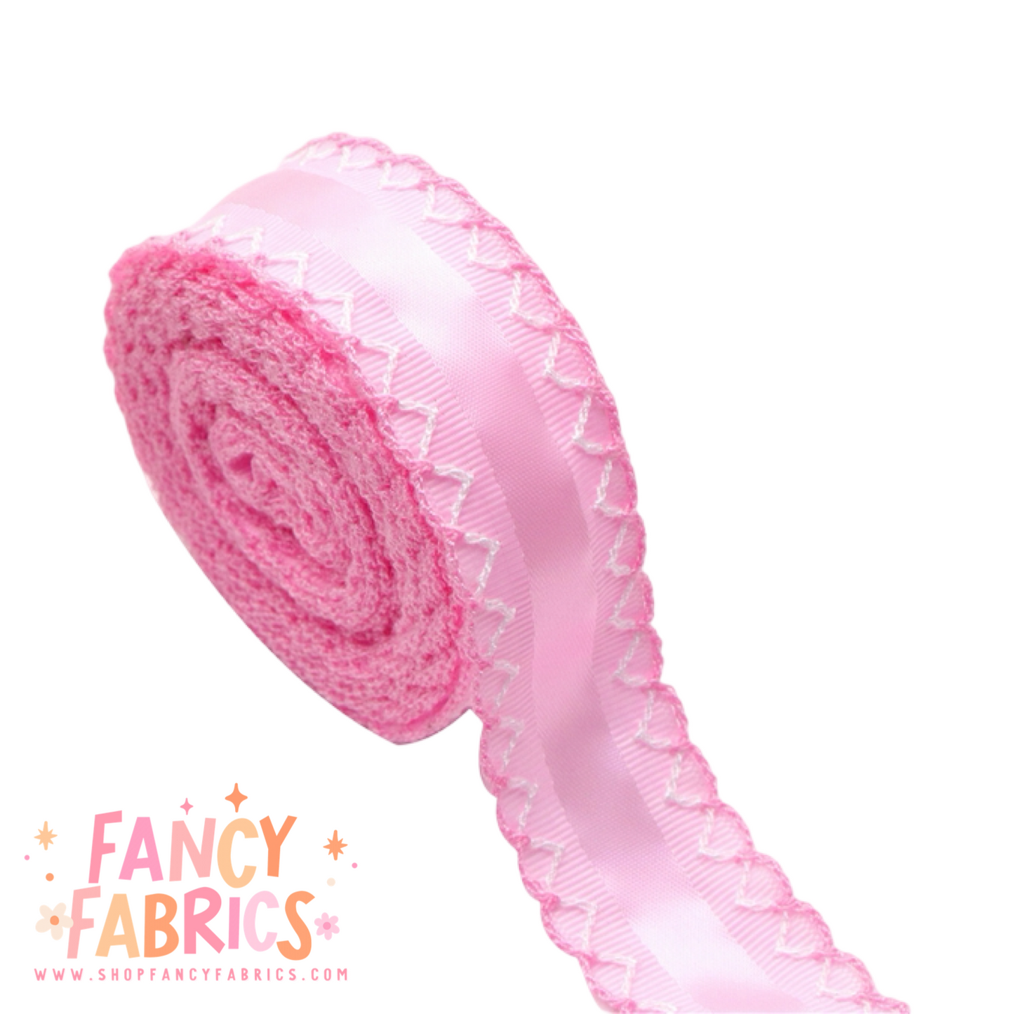 Light Pink | 1" Double Sided | Satin Grosgrain Ribbon | Ready To Ship