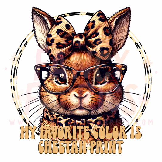 Favorite Color Is Cheetah | Toddler Size | DTF Transfer