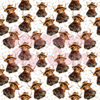 Fall Highland Cows | Seamless File | Digital Download