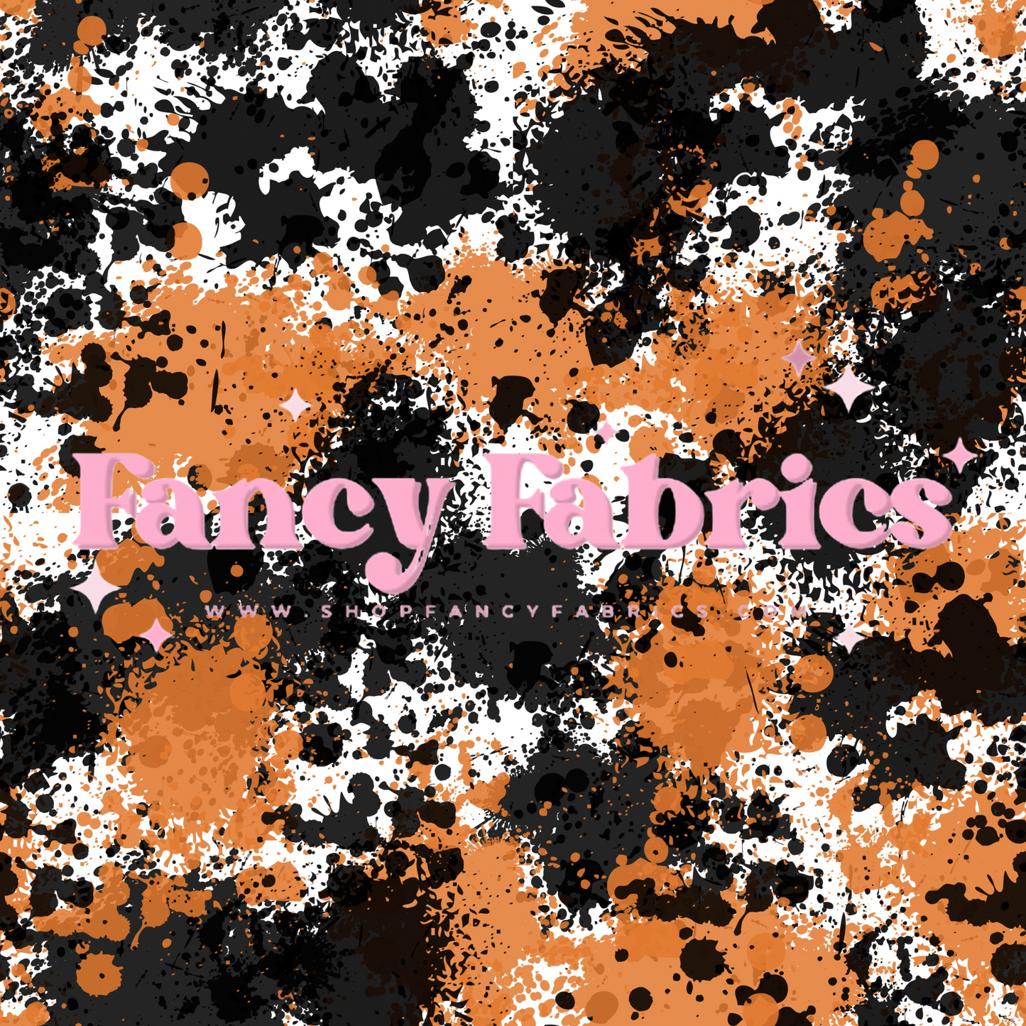Orange + Black Splatter | PREORDER | By The Yard