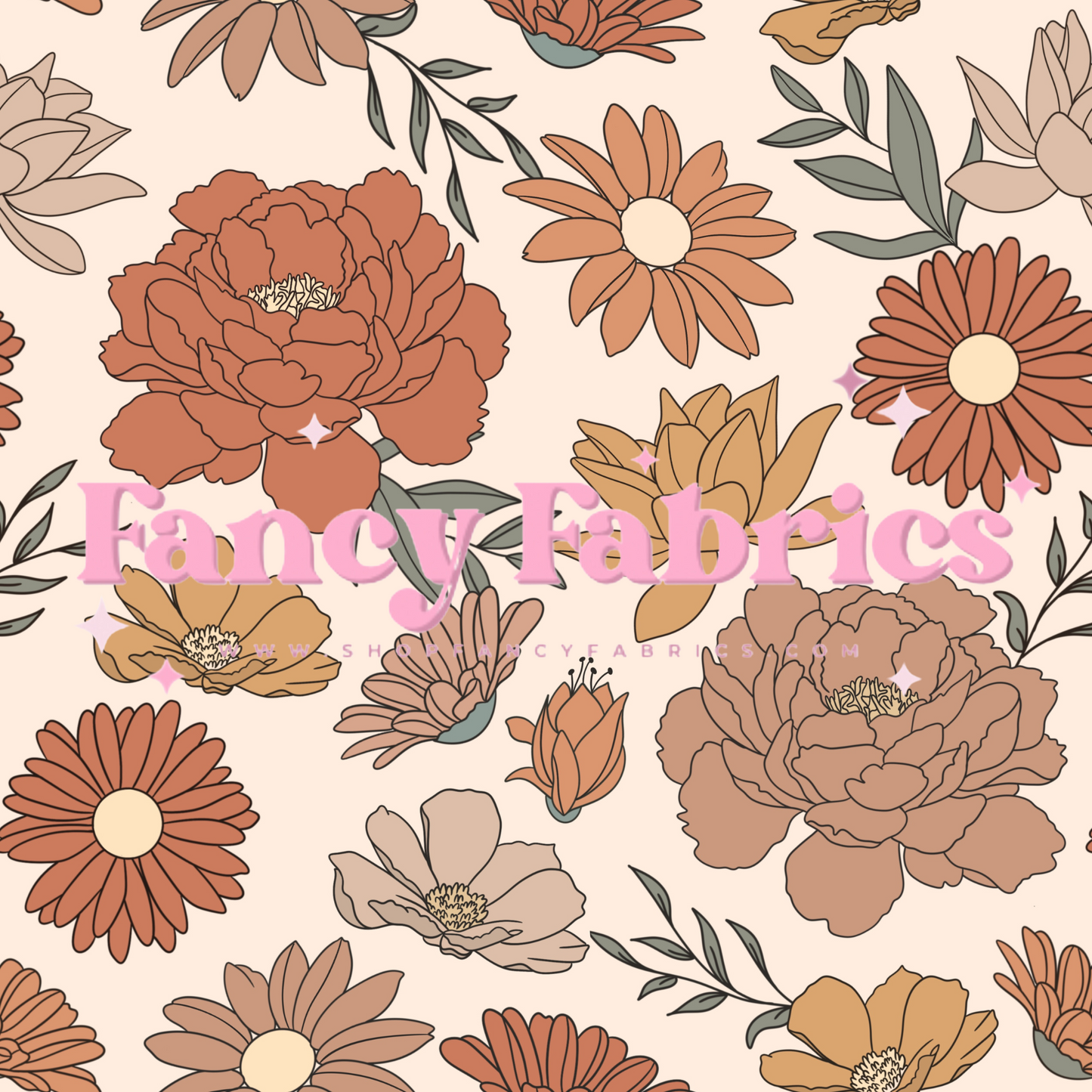 Boho Fall Floral 2 | PREORDER | By The Yard