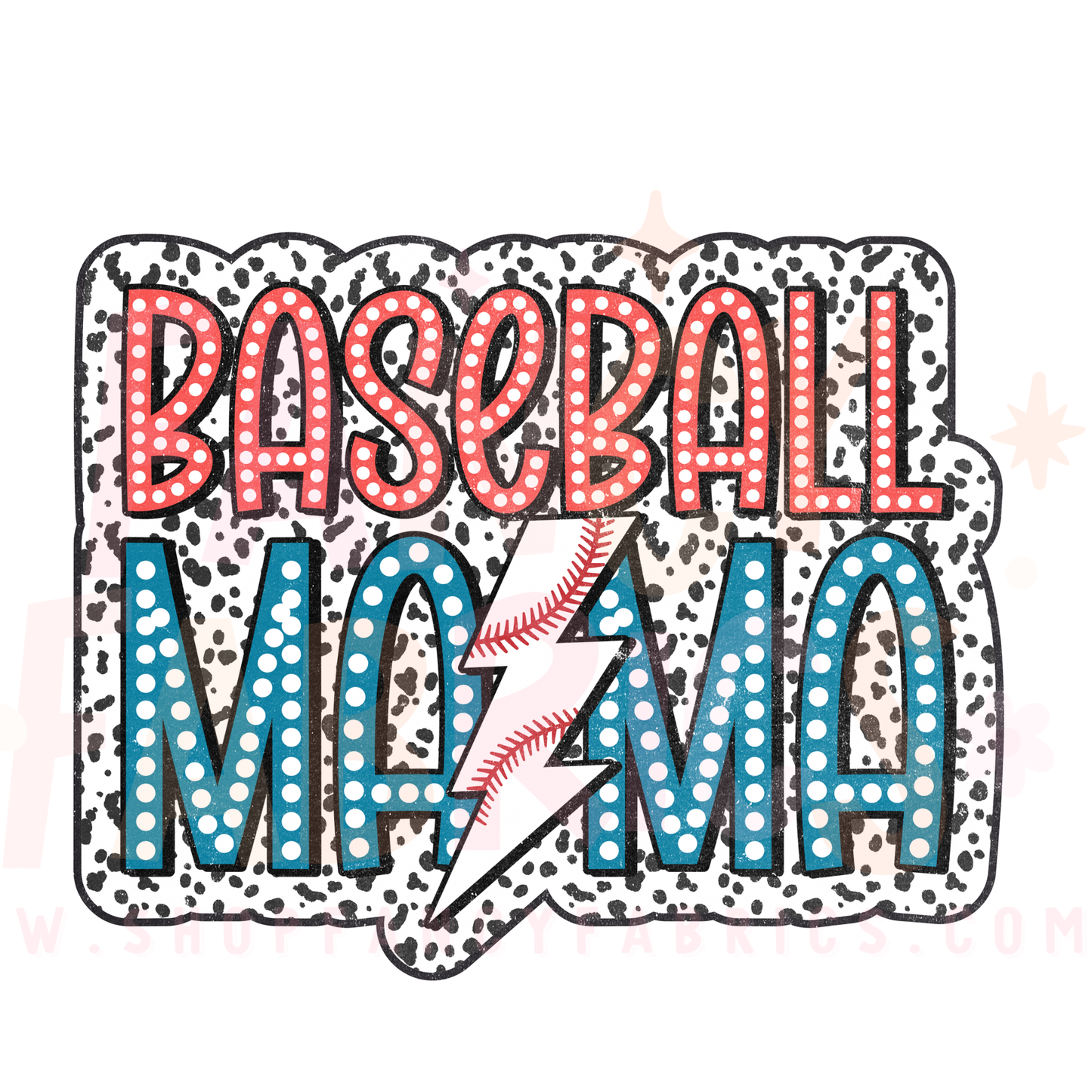 Baseball Mama | Adult Size | DTF Transfer | Ready To Ship