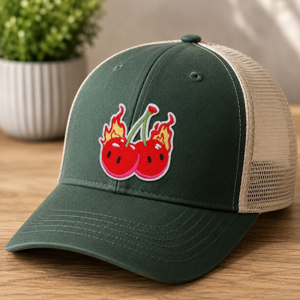 Burning Cherries | Iron On Patch