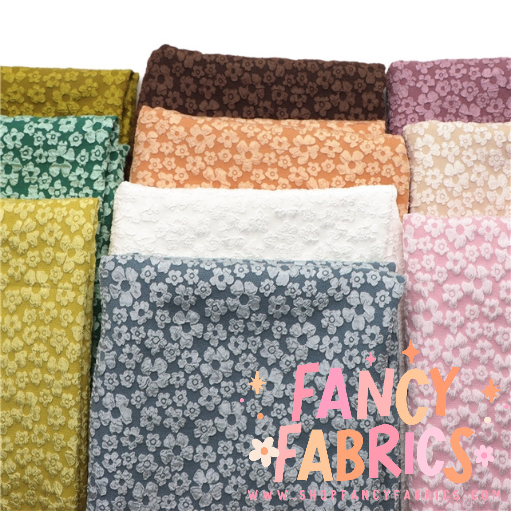 Green | Floral Polyester | Ready To Ship