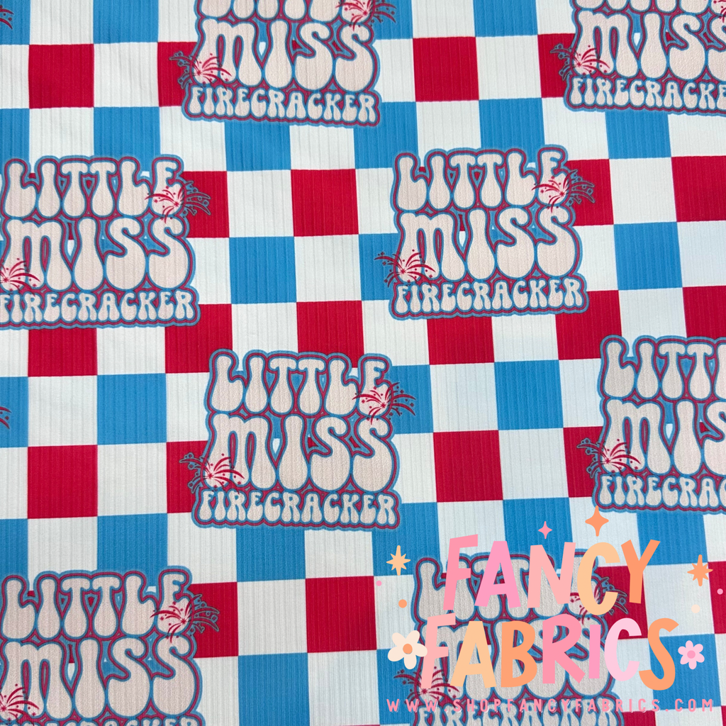 Little Miss Firecracker | 6x6 Scaling | Skinny Rib | Ready To Ship