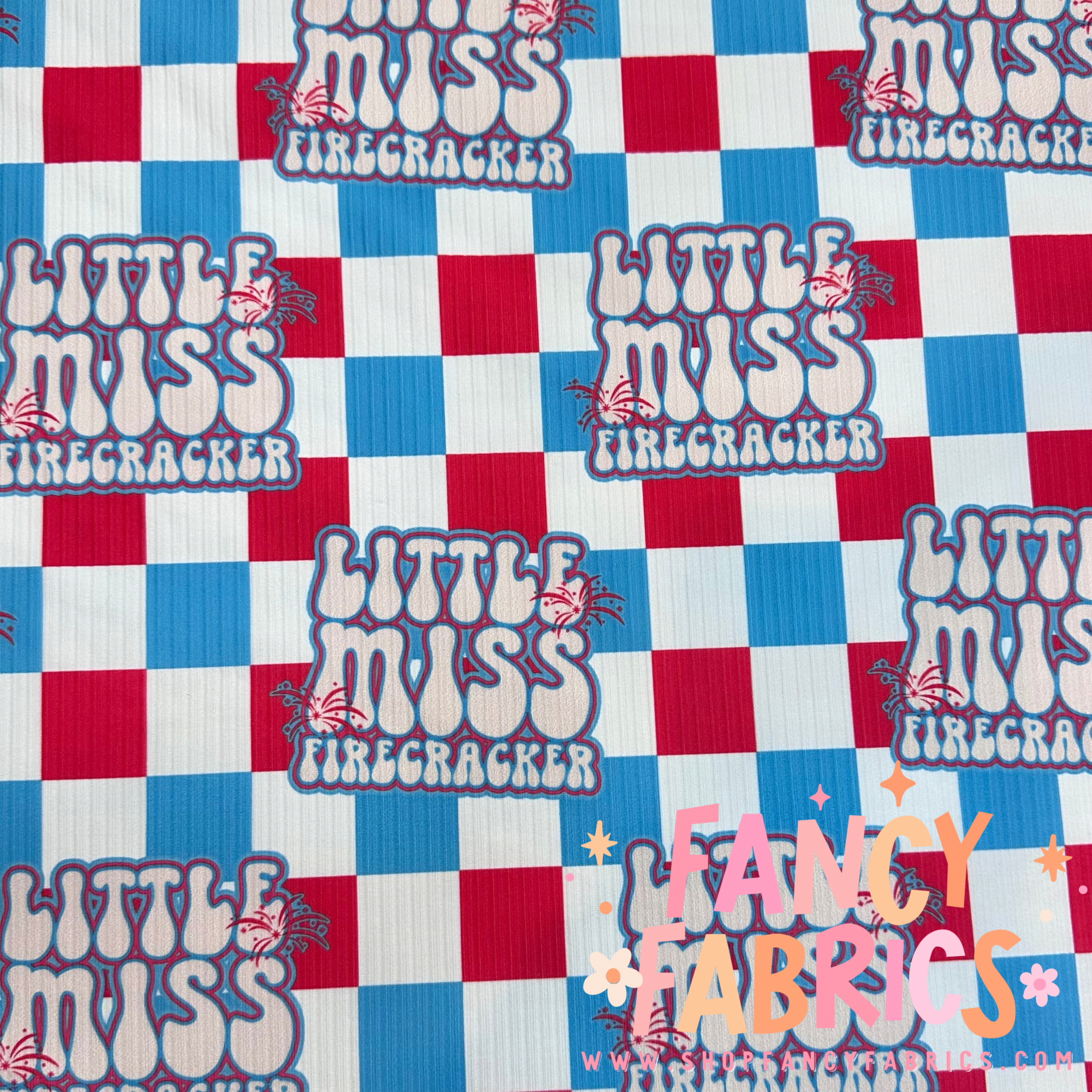 Little Miss Firecracker | 6x6 Scaling | Skinny Rib | Ready To Ship