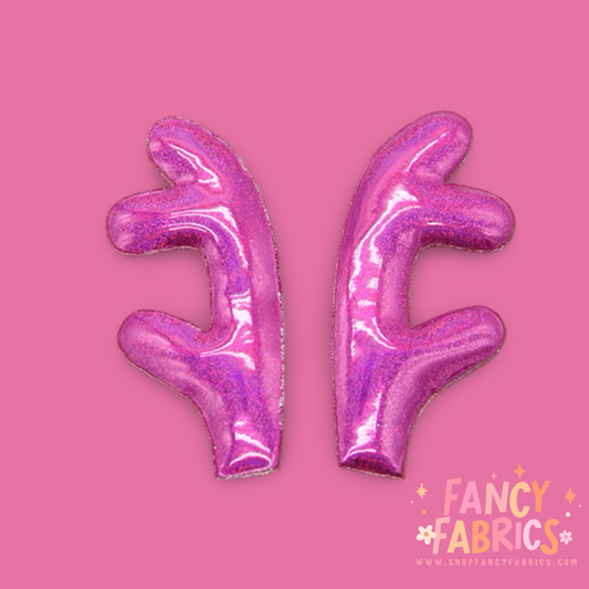 Pink Holo | Reindeer Antlers | Ready To Ship