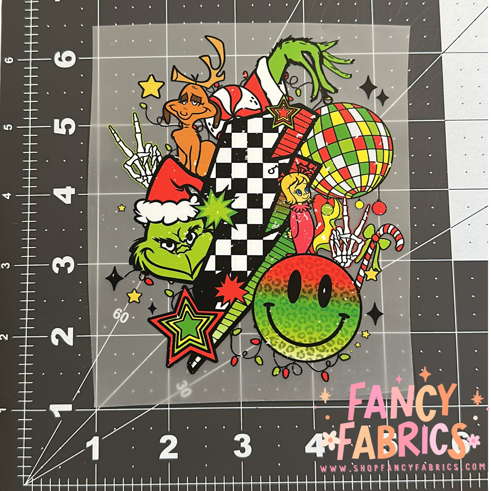 Grinch Lightning | Toddler Size | DTF Transfer