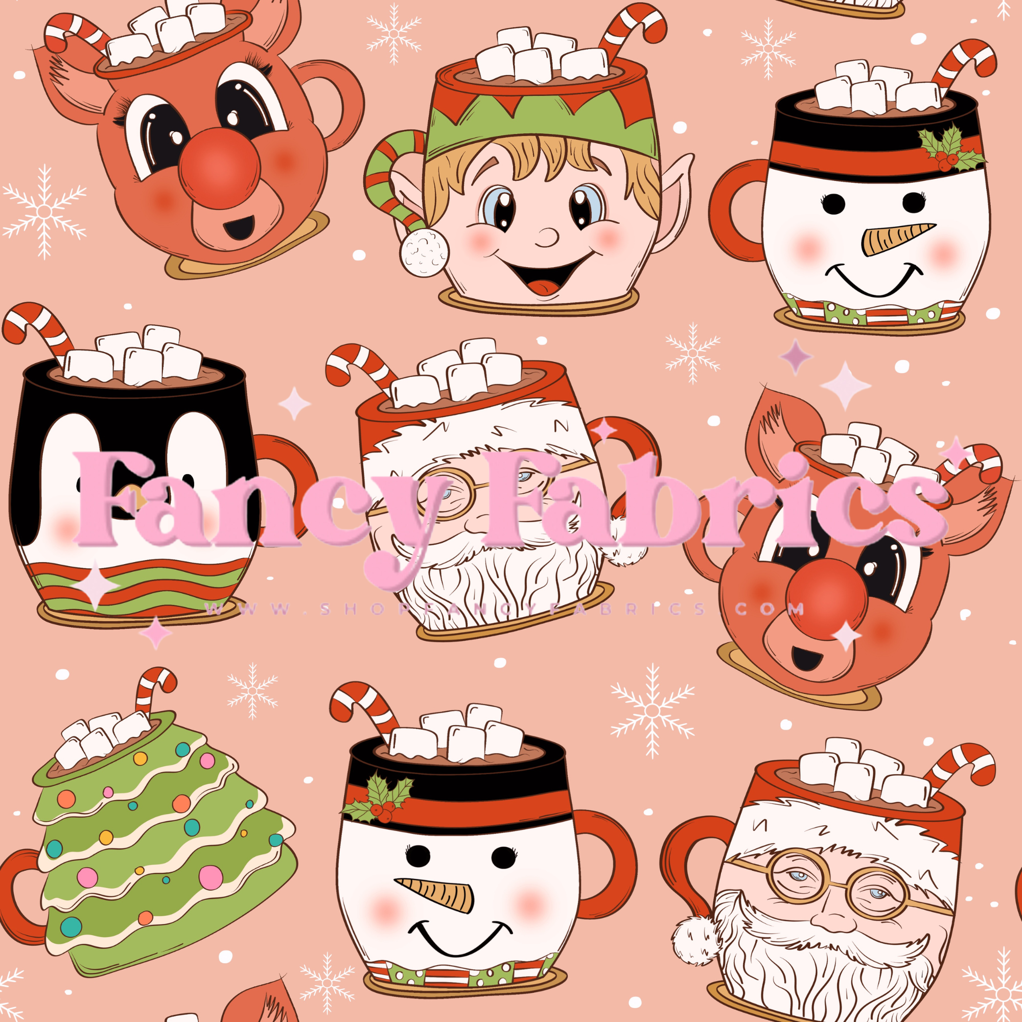 Christmas Mugs | PREORDER | By The Yard