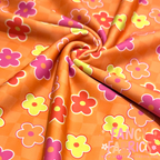 Neon Flowers (Orange) | Swim | 4x4 Scaling | Ready To Ship