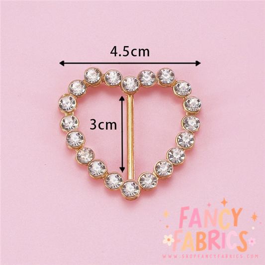 Large Diamond Heart | Bow Buckles | Ready To Ship