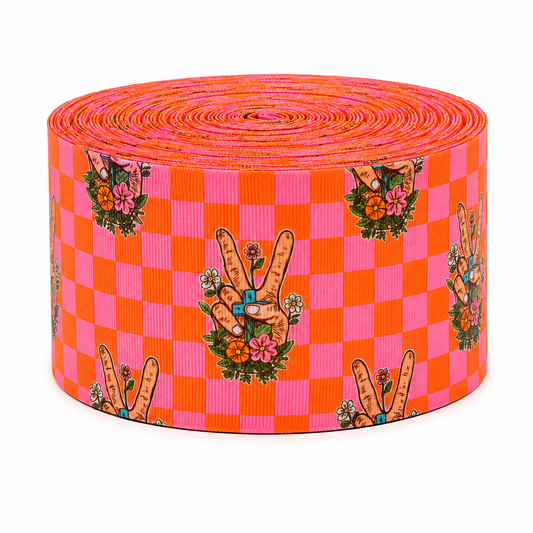 Peace + Faith | 3" Single Sided | Printed Ribbon | Ready To Ship