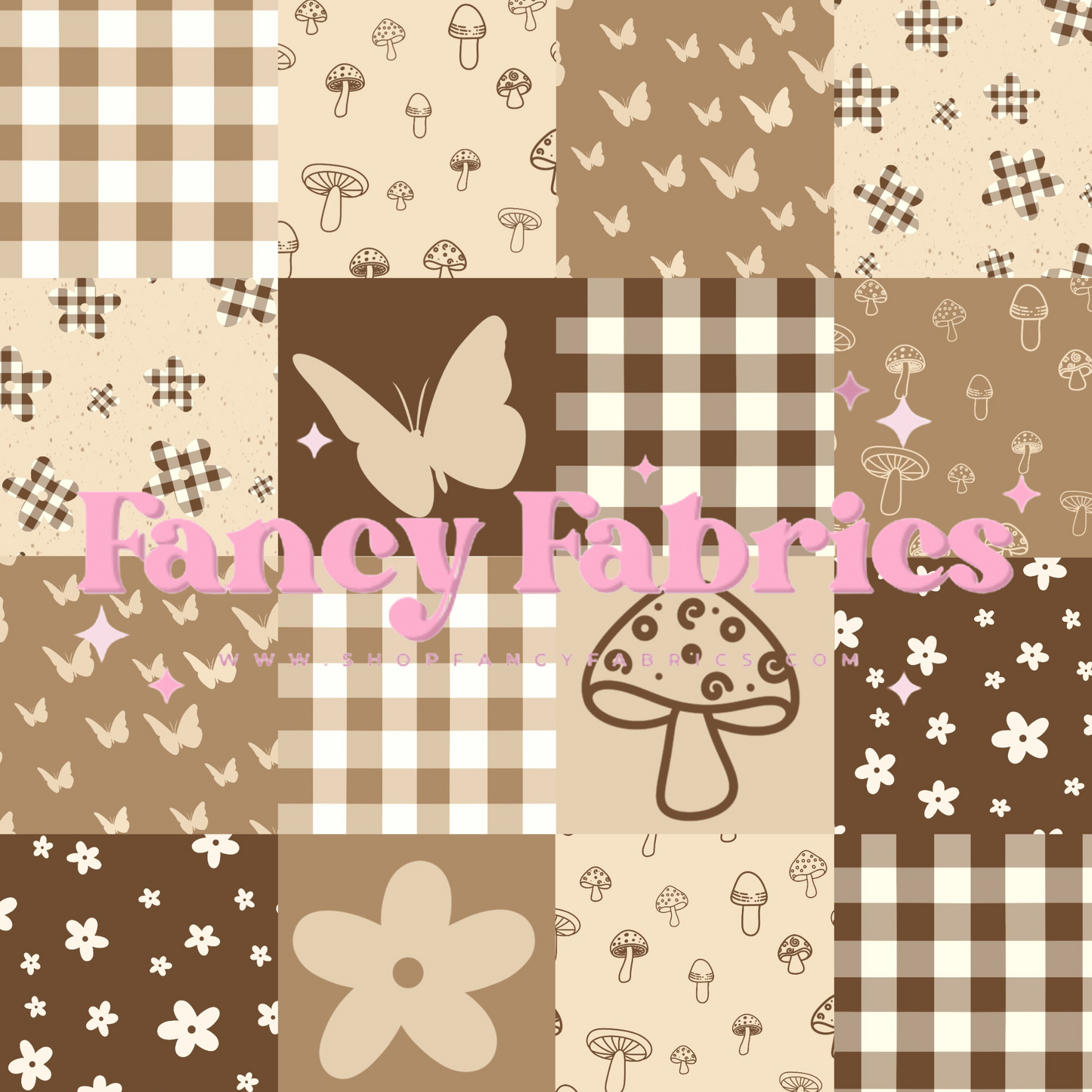 Neutral Patchwork | PREORDER | By The Yard