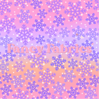 Ombré Snowflakes (Purple + Orange) | PREORDER | By The Yard