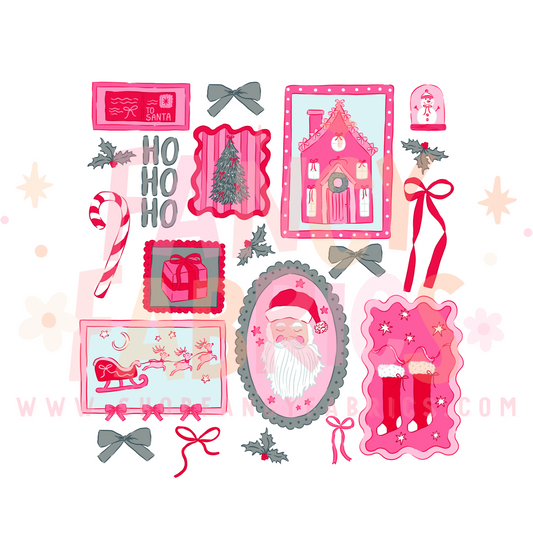 Santa Frames | Child Size | DTF Transfer