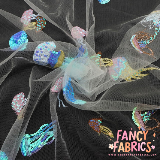 Jellyfish | Sequin Mesh | Ready To Ship