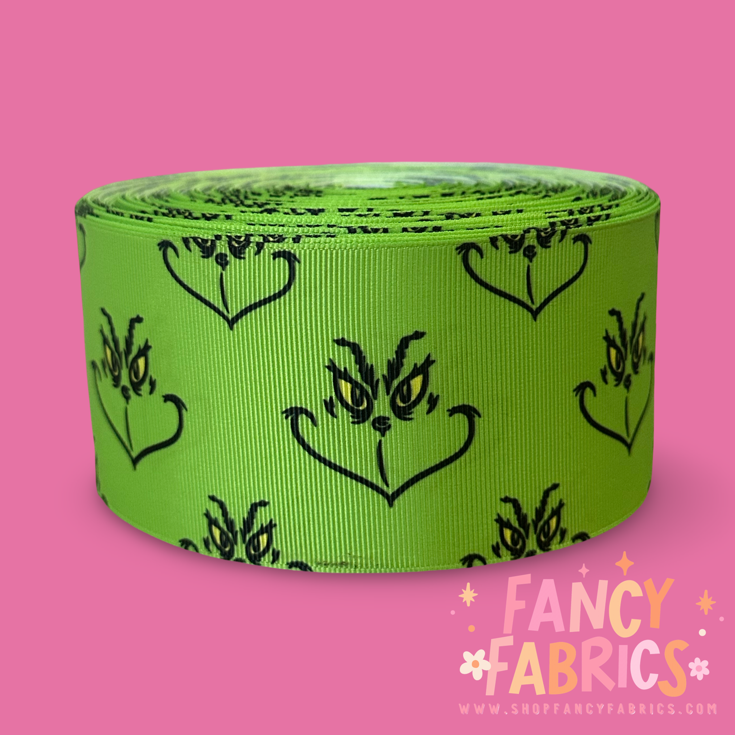 Green Guy Faces | 2.5" Single Sided | Printed Ribbon | Ready To Ship