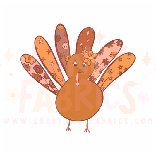 Pattern Turkey | Child Size | DTF Transfer