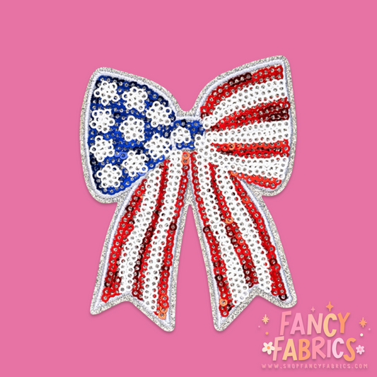 USA Bow | Iron On Patch | Ready To Ship