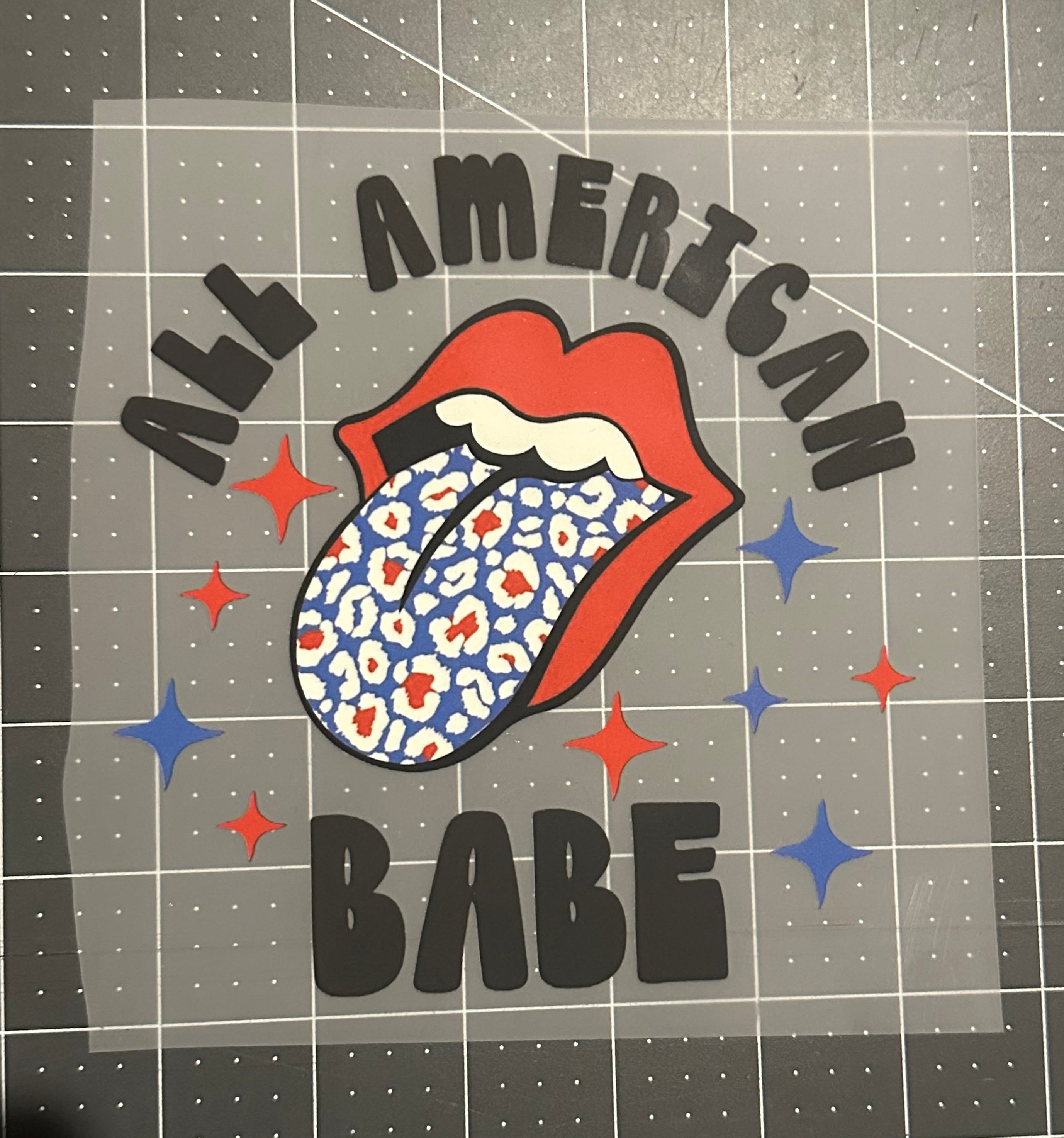 All American Babe | Child Size | DTF Transfer