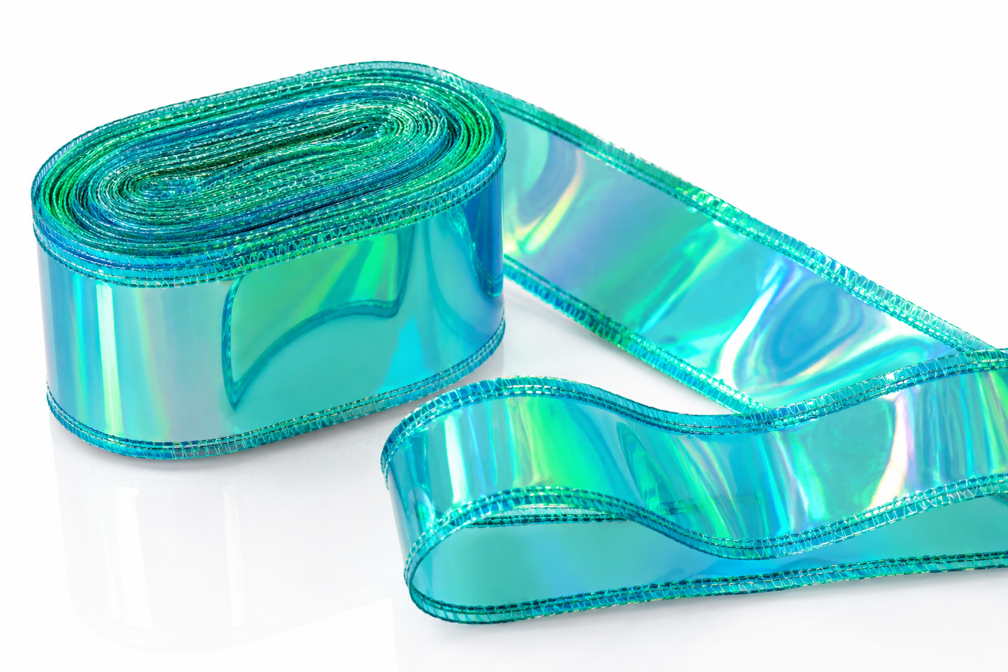 Turquoise | Holo Jelly Ribbon | Ready To Ship