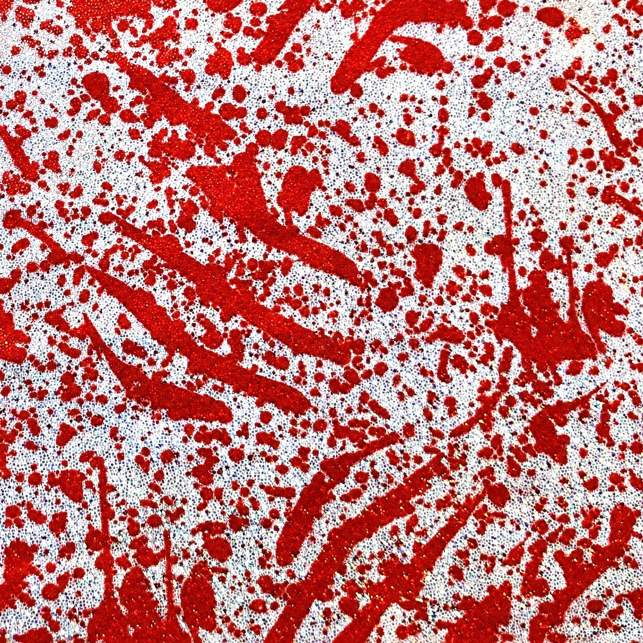 Blood Splatter | 6x6 Scaling | Printed Holographic | Ready To Ship