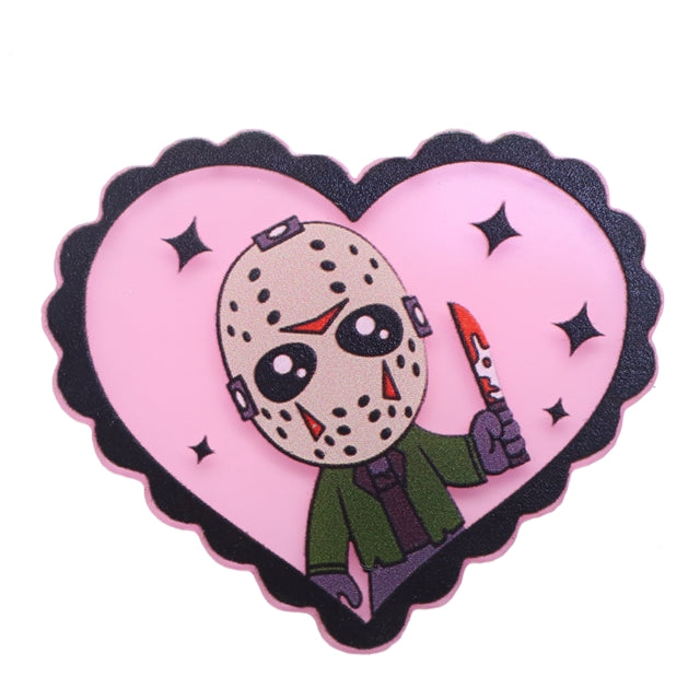 Horror Hearts | Acrylic Bow Accessories | Ready To Ship