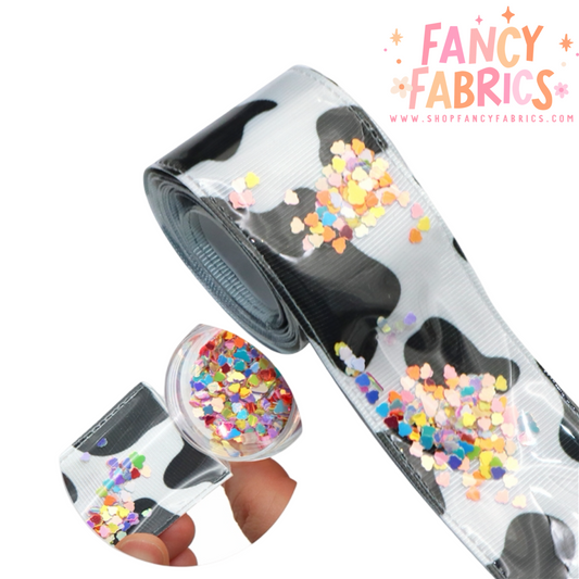 Cow Print | 2" Shaker Ribbon | Sold By The Roll | Ready To Ship