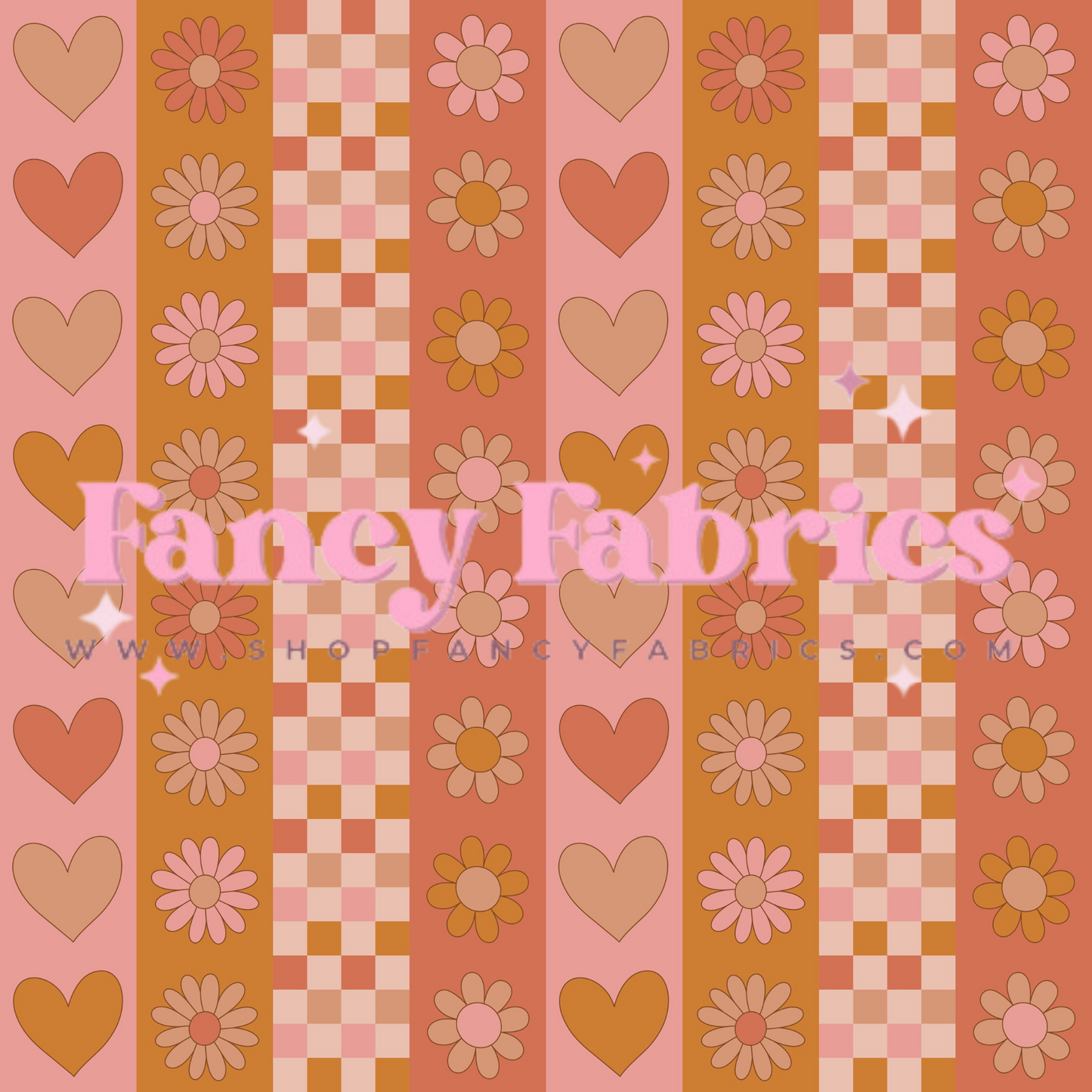 Lauren Liza Designs | Boho V-Day Stripes | PREORDER | By The Yard